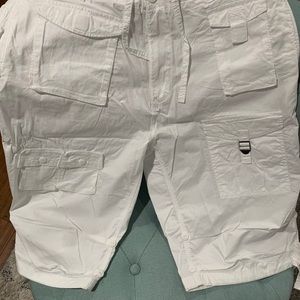 White Sean John cargo shorts